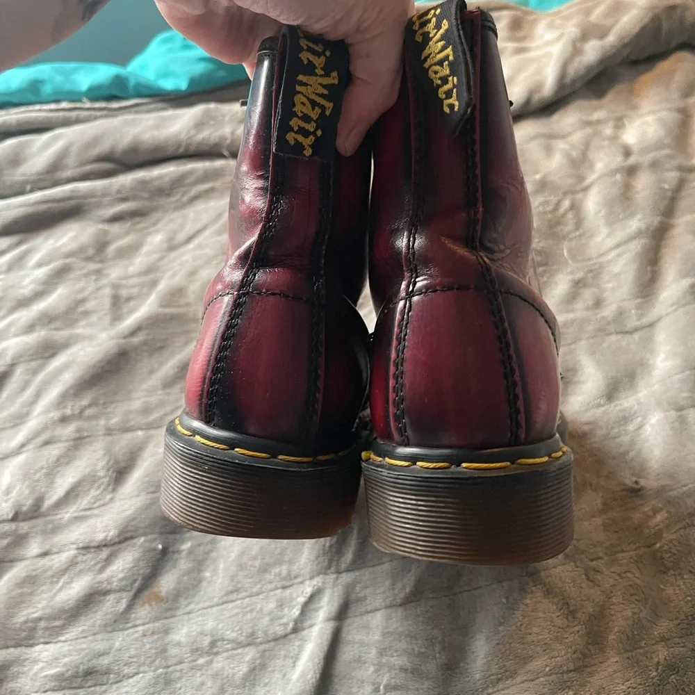 Dr. Martens Oxblood Combat Boots - Picture 6 of 7
